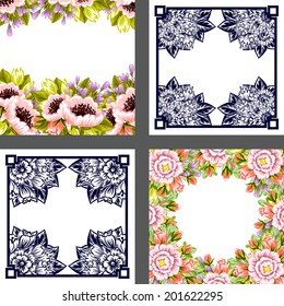 Abstract flower background with place for your text
