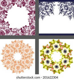 Abstract flower background with place for your text