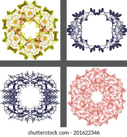 Abstract flower background with place for your text