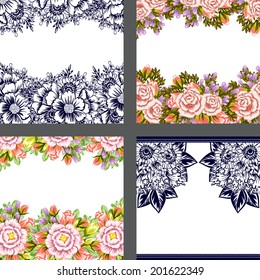 Abstract flower background with place for your text