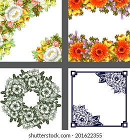 Abstract flower background with place for your text