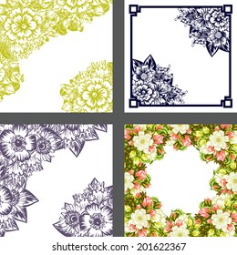 Abstract flower background with place for your text