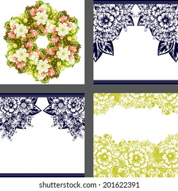 Abstract flower background with place for your text