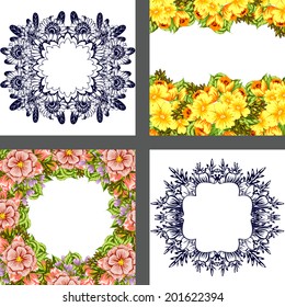 Abstract flower background with place for your text