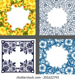Abstract flower background with place for your text