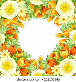 Abstract flower background with place for your text