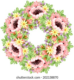 Abstract flower background with place for your text