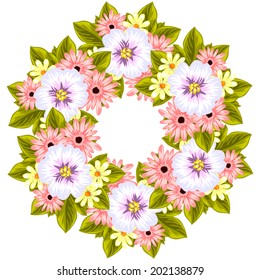 Abstract flower background with place for your text