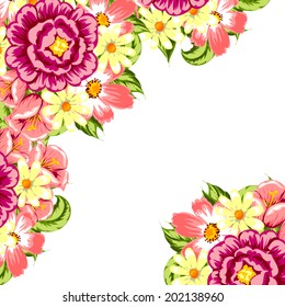 Abstract flower background with place for your text
