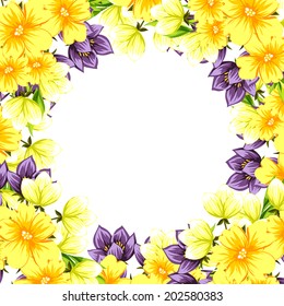Abstract flower background with place for your text