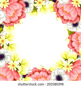 Abstract flower background with place for your text