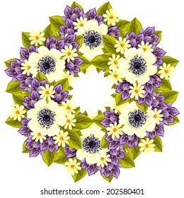 Abstract flower background with place for your text