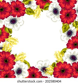 Abstract flower background with place for your text