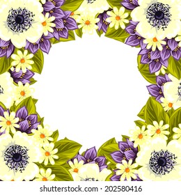 Abstract flower background with place for your text
