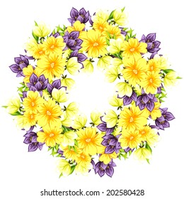 Abstract flower background with place for your text