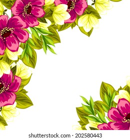 Abstract flower background with place for your text