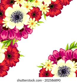 Abstract flower background with place for your text