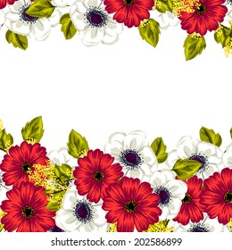Abstract flower background with place for your text