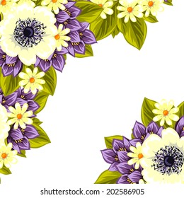 Abstract flower background with place for your text