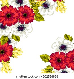 Abstract flower background with place for your text