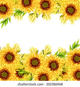 Abstract flower background with place for your text