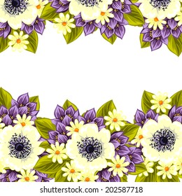 Abstract flower background with place for your text