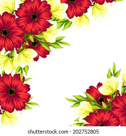 Abstract flower background with place for your text