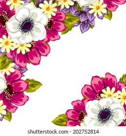 Abstract flower background with place for your text