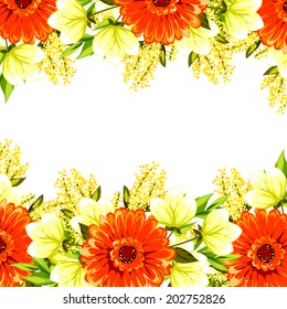 Abstract flower background with place for your text