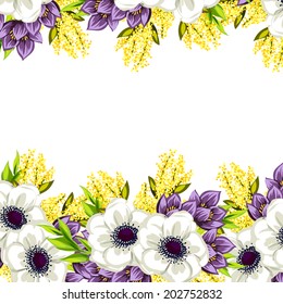 Abstract flower background with place for your text