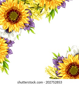 Abstract flower background with place for your text