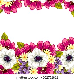 Abstract flower background with place for your text