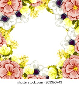 Abstract flower background with place for your text