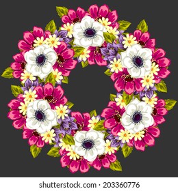 Abstract flower background with place for your text