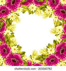 Abstract flower background with place for your text