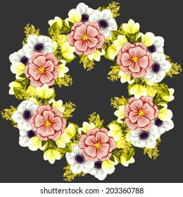 Abstract flower background with place for your text