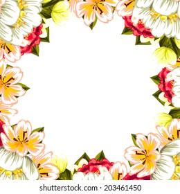 Abstract flower background with place for your text