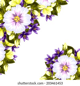Abstract flower background with place for your text