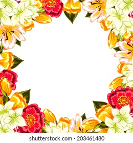 Abstract flower background with place for your text