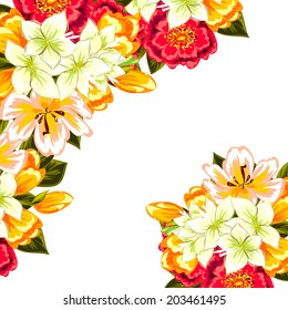 Abstract flower background with place for your text