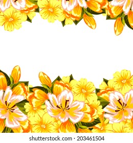 Abstract flower background with place for your text