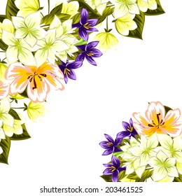 Abstract flower background with place for your text