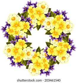 Abstract flower background with place for your text