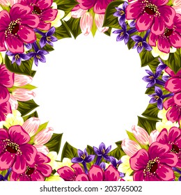 Abstract flower background with place for your text
