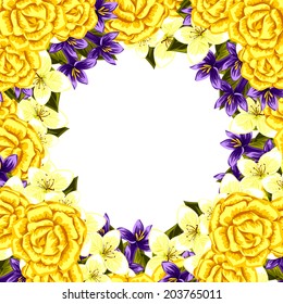 Abstract flower background with place for your text