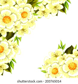 Abstract flower background with place for your text