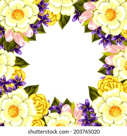 Abstract flower background with place for your text