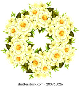 Abstract flower background with place for your text