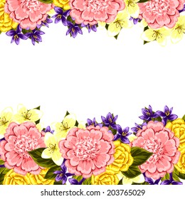 Abstract flower background with place for your text