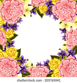 Abstract flower background with place for your text